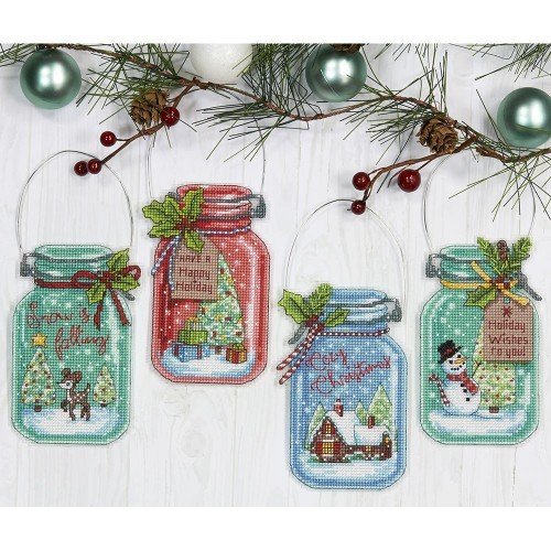 70-08964 "Christmas Jar Ornaments ( )" Dimensions
